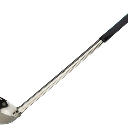 Winco LDCN-3K 3 oz Prime Series One-Piece Stainless Steel Serving Ladle With Black Handle