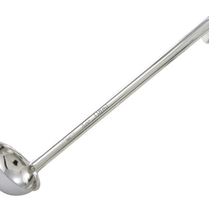 Winco LDI-4 Stainless Steel 4 oz LDI Series Serving Ladle With 12 1/4" Long Handle