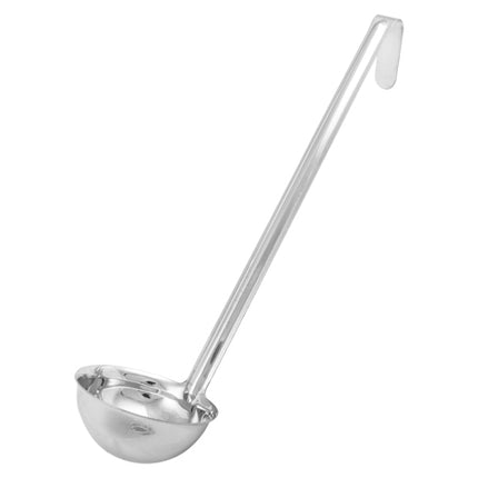 Winco LDIN-6 Prime Series 6 oz One-Piece Stainless Steel Serving Ladle