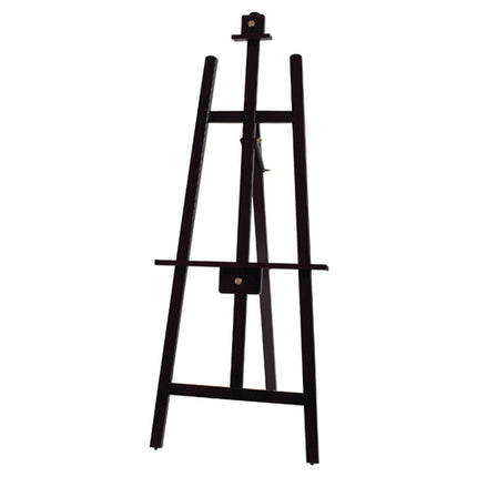 Winco MBBE-3 61" Premium Pine Tripod Display Easel Mahogany Finish