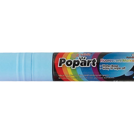 Winco MBPM-B Neon Blue Deluxe Large Tip Dry Erase Marker