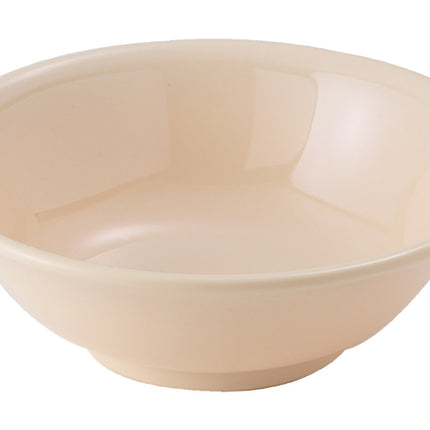 Winco MMB-22 22 oz. Tan Melamine Rimless Bowls 12/Pack