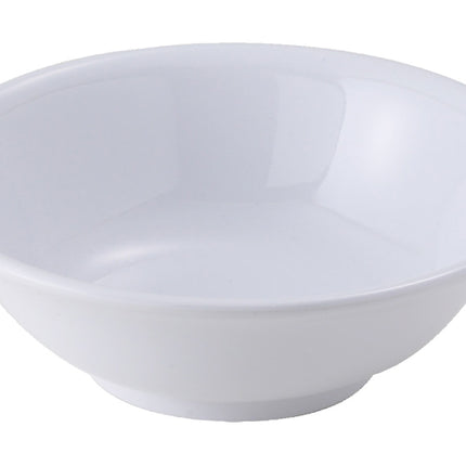 Winco MMB-22W 22 oz. White Melamine Rimless Bowls 12/Pack