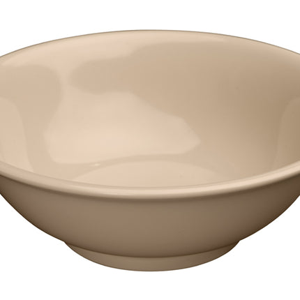 Winco MMB-32 32 oz. Tan Melamine Rimless Bowls 12/Pack