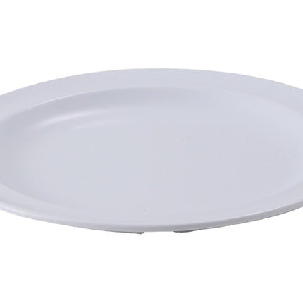 Winco MMPR-10W 10 1/4" White Melamine Dinner Plates 12/Pack