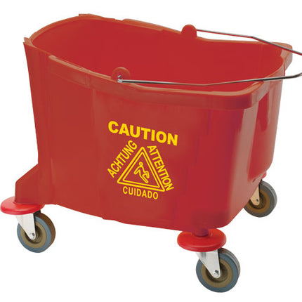 Winco MPB-36BR Replacement Bucket Only 36 Qt. Red