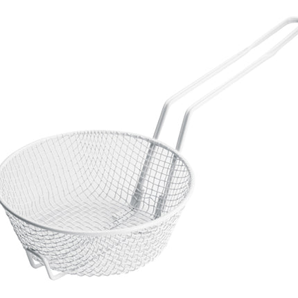 Winco MSBW-08M 8" Medium Mesh Non-Stick Breading Basket with Plastic Coating