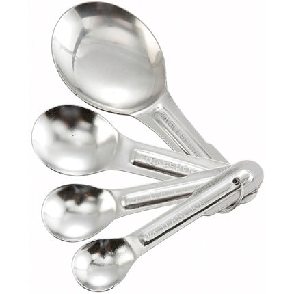 Winco MSP-4P 4-Piece Stainless Steel Measuring Spoon