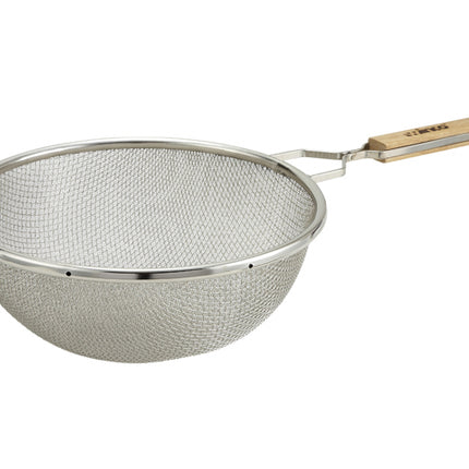 Winco MST-10D 10.5" Stainless Steel Medium Double Mesh Strainer