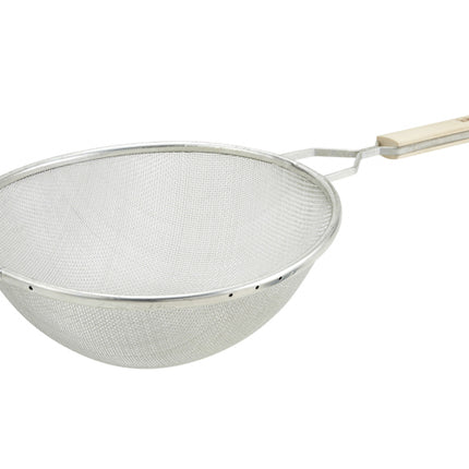 Winco MST-10S 10.5" Stainless Steel Medium Single Mesh Strainer