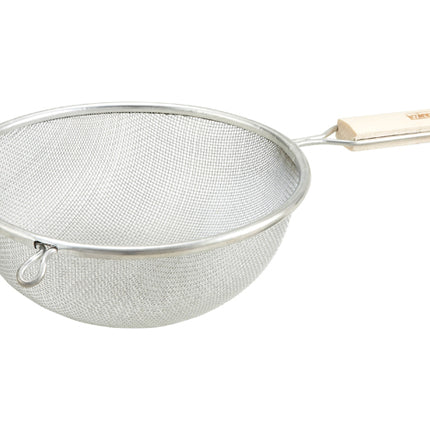 Winco MST-6S 6 1/4" Stainless Steel Medium Single Mesh Strainer