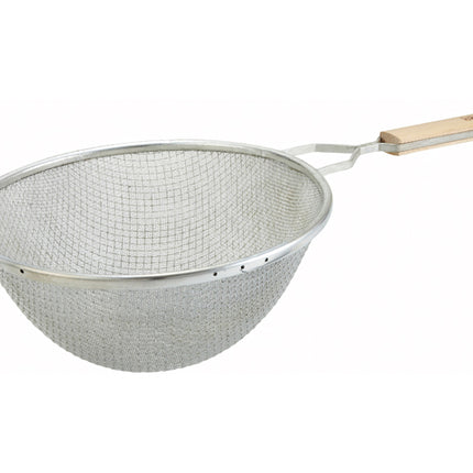 Winco MSTF-10D 10.5" Diameter Double Fine Mesh Strainer