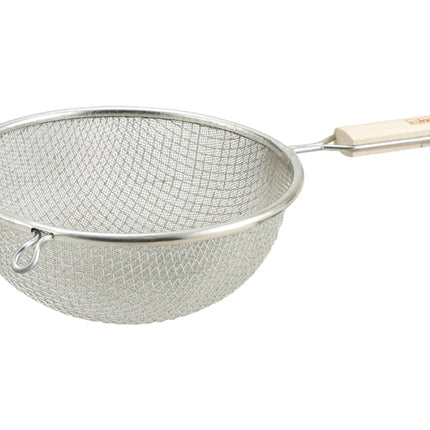 Winco MSTF-6D 6 1/4" Diameter Double Fine Mesh Strainer