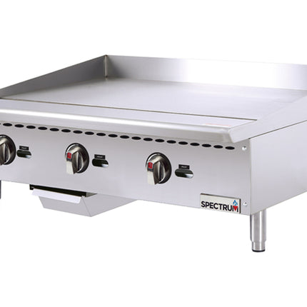 Winco NGGD-36M 36" Spectrum Gas Countertop Griddle - 90,000 BTU