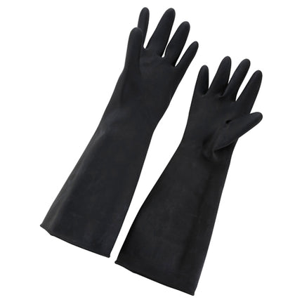 Winco NLG-1018 Black Natural Latex Gloves 18" Long