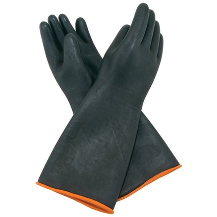 Winco NLGH-18 18" Heavy-Duty Natural Latex Gloves