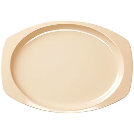 Yanco NS-209T Nessico Melamine 9 1/2" x 6 3/4" Rectangular Platter Tan