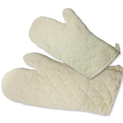 Winco OMT-13 13" Terry Oven Mitt with Silicone Lining