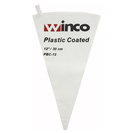 Winco PBC-12 12" Plastic Lined Canvas Pastry Bag