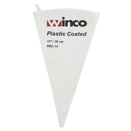 Winco PBC-14 14" Plastic Lined Canvas Pastry Bag