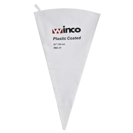 Winco PBC-21 21" Plastic Lined Canvas Pastry Bag