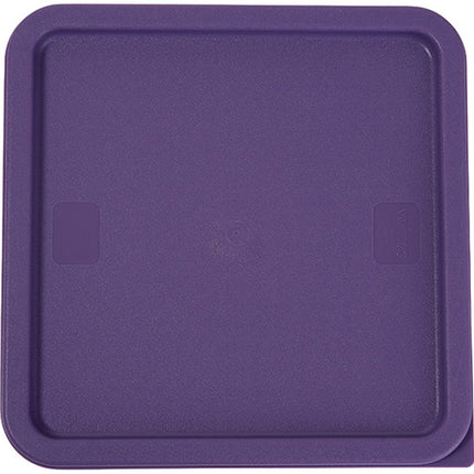 Winco PECC-128P Purple Allergen-Free Square Cover for 10 and 12 Qt. Food Storage Containers