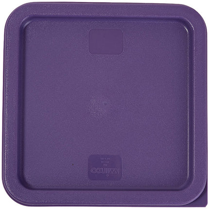 Winco PECC-68P Purple Allergen-Free Square Cover for 6 and 8 Qt. Food Storage Containers