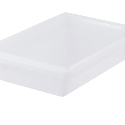 Winco PFHW-3 18" x 12" x 3" White Food Storage Box