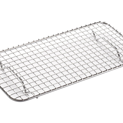 Winco PGWS-510 Third Size Footed Stainless Steel Wire Cooling Rack/Pan Grate for Steam Table Food Pan