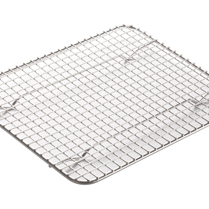 Winco PGWS-810 Half Size Footed Stainless Steel Wire Cooling Rack/Pan Grate for Steam Table Food Pan