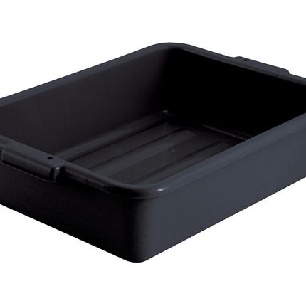 Winco PL-5K Black Polypropylene Dish Box
