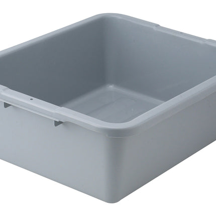 Winco PLW-7G Heavy-Duty Gray Plastic Dish Box,  21" x 17"