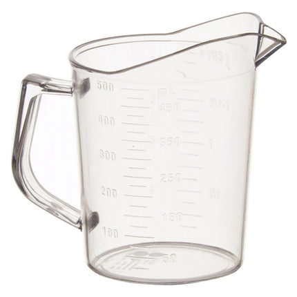 Winco PMU-50 1 Pint Graduation Markings Clear Polycarbonate Measuring Cup