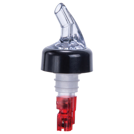 Winco PPA-100 1 oz. Measured Liquor Pourer with Collar - 12/Pack