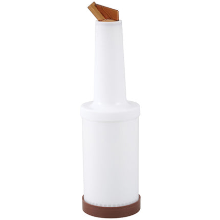 Winco PPB-2B 2 Qt. Pour Bottle with Brown Spout and Cap