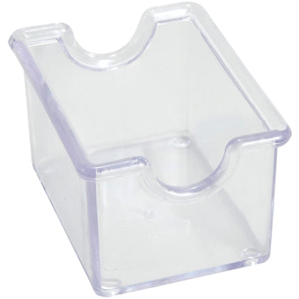 Winco PPH-1C Clear Plastic Sugar Packet Holder - 12/Pack