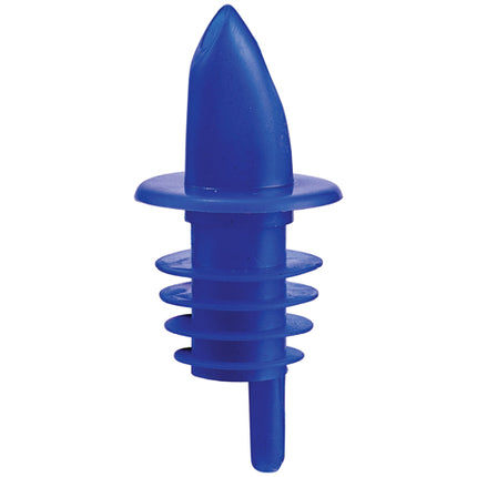 Winco PPR-2B Blue Plastic Free-Flow Pourer