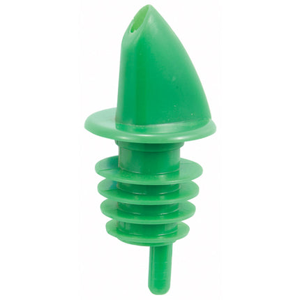 Winco PPR-2G Green Plastic Free-Flow Pourer