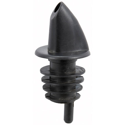 Winco PPR-2K Black Plastic Free-Flow Pourer