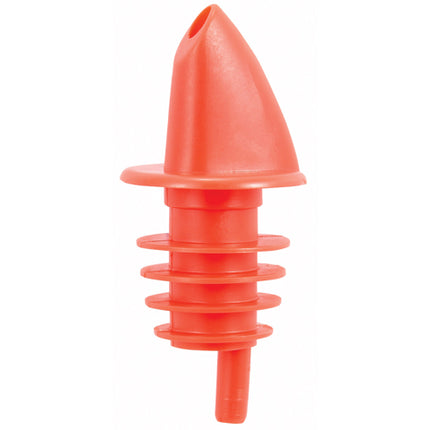 Winco PPR-2R Red Plastic Free-Flow Pourer