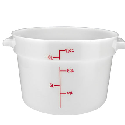 Winco PPRC-12W 12 Qt. White Food Storage Container