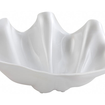 Winco PSBW-1W White 20 oz. ABS Plastic Shell Bowl