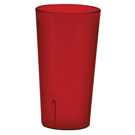 Winco PTP-05R 5 oz. Red Pebbled Plastic Tumbler - 12/Pack