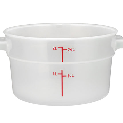 Winco PTRC-2 2Qt. Translucent Food Storage Container