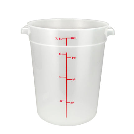 Winco PTRC-8 8 Qt. Translucent Food Storage Container