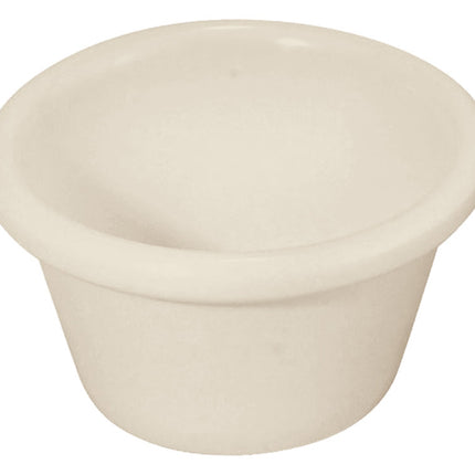 Winco RP-1B 1 1/2 Oz. Bone Melamine Ramekin - 12/Pack