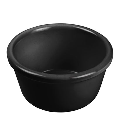 Winco RP-1K 1 1/2 Oz. Black Melamine Ramekin - 12/Pack