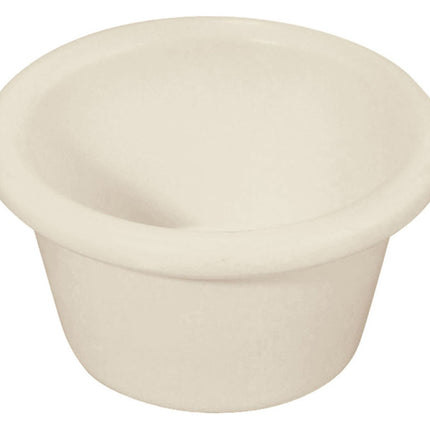 Winco RP-3B 3 Oz. Bone Melamine Ramekin - 12/Pack