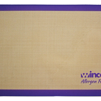 Winco SBS-24PP Full Size Allergen Free Purple Silicone Baking Mat