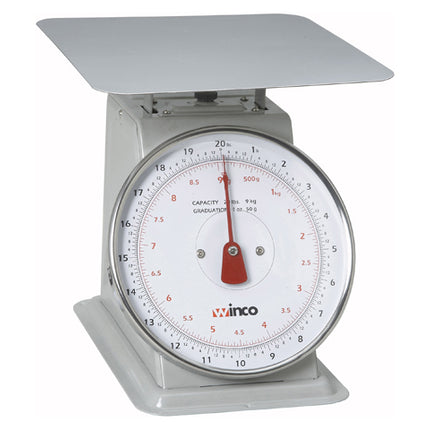 Winco SCAL-820 8" Dial 20 Lb. Portion Scale